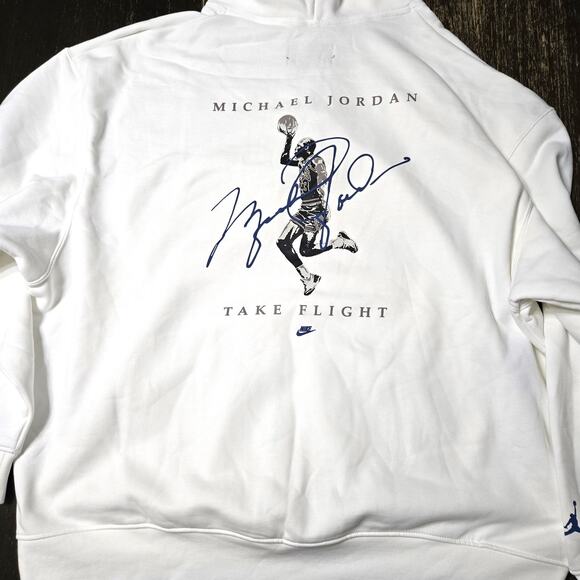 Jordan Size 3XL Men's White Air Jordan Flight Collection Hoodie - Picture 5 of 9